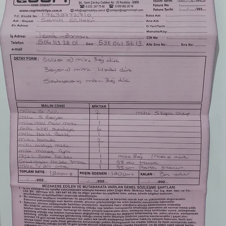 Teslim Edilmeyen Mobilyalar Evimizi Mağdur Ediyor