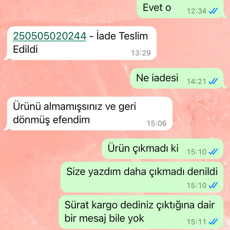 Kargo Ücreti Alınıp Ürün Gönderilmiyor, İletişim Sorunu Yaşadım