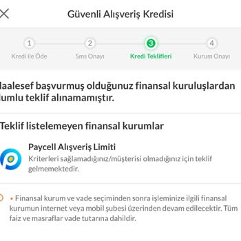 Paycell Kredi Limiti Olmasına Rağmen Trendyol Alışverişinde Hata Alıyorum