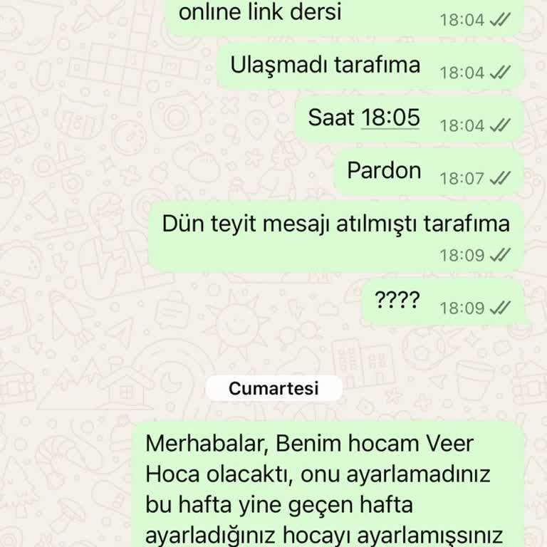 İlgisiz Müşteri Hizmetleri Ve Eksik Derslerle Mağduriyet Yaşadım