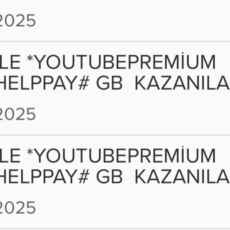 Youtube.com Premium Üzerinden Bilgim Dışında Para Çekilmesi Ve Kart Mağduriyeti