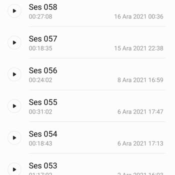 Samsung A52'de Ses Kayıtları Aniden Silindi