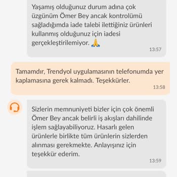 Trendyol Hızlı Market'ten Alınan Meyvelerin Çürük Çıkması Ve İade Sorunu