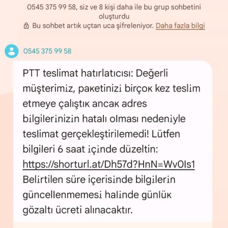 Numaram Kullanılarak Sahte PTT Mesajları Gönderiliyor