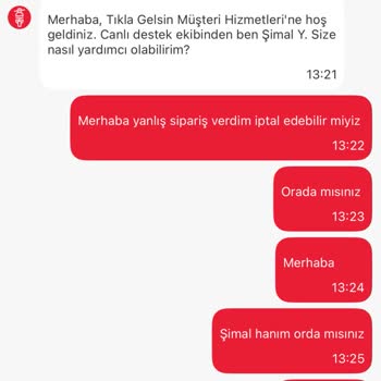 Eksik Sipariş Ve Yetersiz Canlı Destek Deneyimi