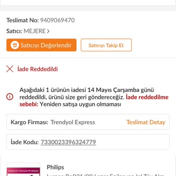 Yanlış Ürün Gönderildi, İade Reddedildi Ve Mağdur Edildim