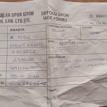 Kısa Sürede Yırtılan Nike Ayakkabı İçin Değişim Talebim Reddedildi