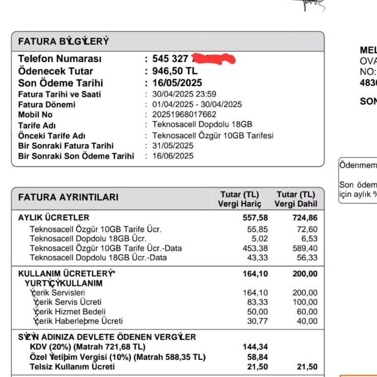 TeknosaCell'den Gelen Oyun Linki Nedeniyle Beklenmedik Yüksek Fatura