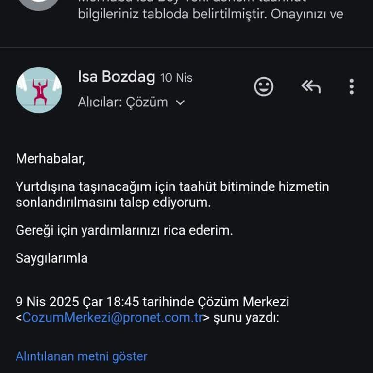 Pronet Üyelik Sonrası Cihazların Alınmaması Ve İletişim Sorunu