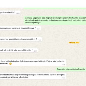 İade Edilen Ürünün Ücreti Zamanında Ödenmedi, Mağdur Edildim