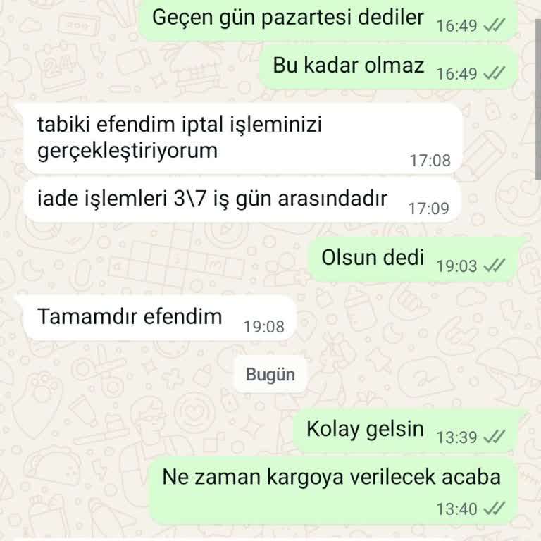 Kargo Gecikmesi Ve İade Sürecinde Yaşanan Sorunlar