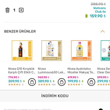 Watsons Uygulaması İle Mağaza Fiyat Farkı Mağduriyeti