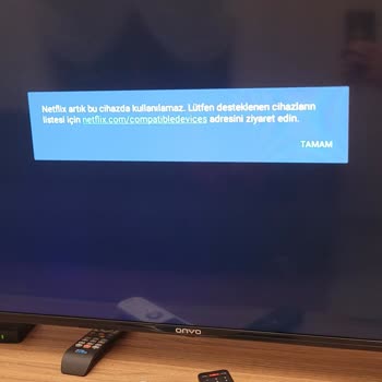Onvo TV'de Netflix Kullanılamıyor Hatası Ve Süregelen Sorun