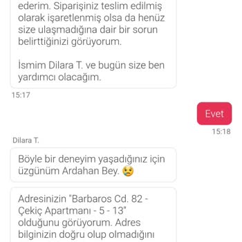 Teslim Edilmeyen Sipariş Ve Onaysız İptal Mağduriyeti