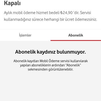 Mobil Ödeme Yapılmadığı Halde Faturaya Yansıtılan Ücret