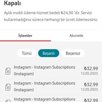 Mobil Ödeme Yapılmadığı Halde Faturaya Yansıtılan Ücret