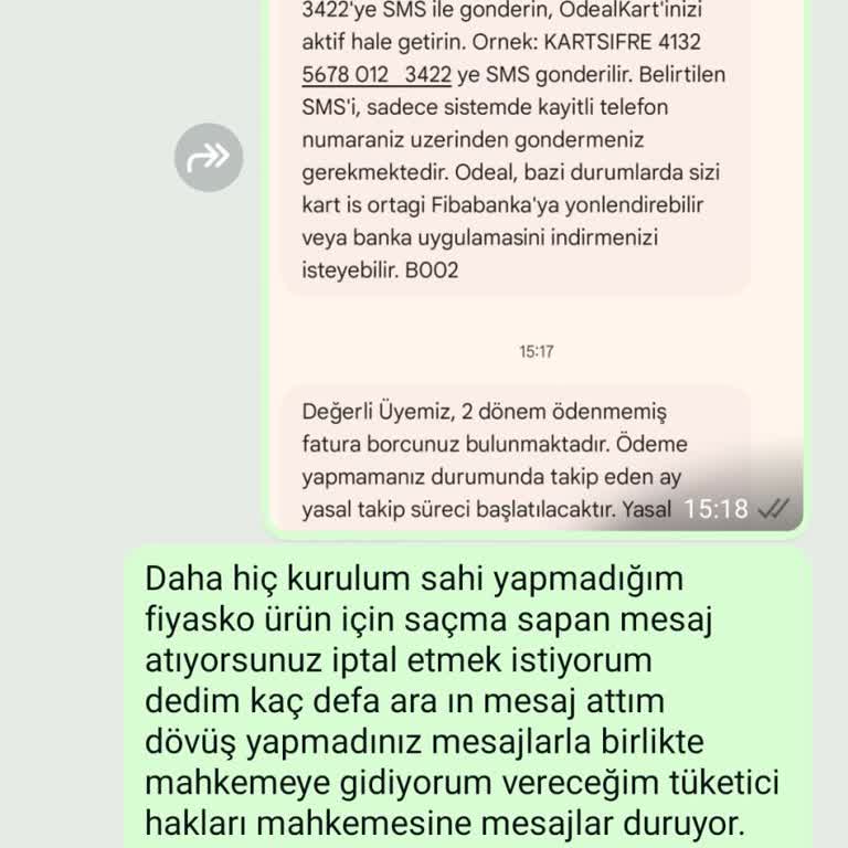 Satış Sonrası İlgi Yok, İptal Talebime Dönüş Yapılmıyor