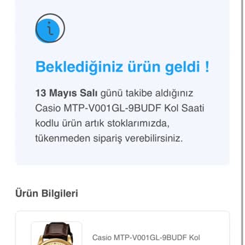 Sepete Eklenen Ürünün Stokta Olmaması Nedeniyle Satın Alamama Sorunu