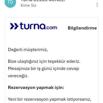 Turna.comdan Alınan Bilette İptal Ve Ekstra Ücret Mağduriyeti