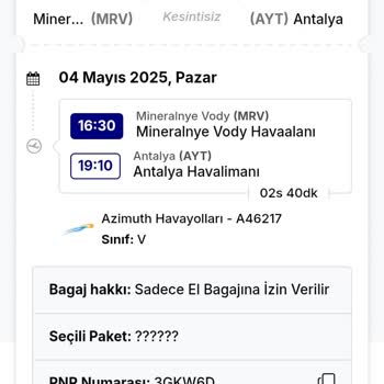 Turna.comdan Alınan Bilette İptal Ve Ekstra Ücret Mağduriyeti