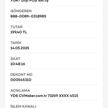 Cvmaker.com'dan Habersiz Otomatik Ödeme Ve Haksız Ücret Kesintisi
