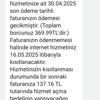 Ödenmiş Faturam İçin Sürekli Borç Mesajı Alıyorum