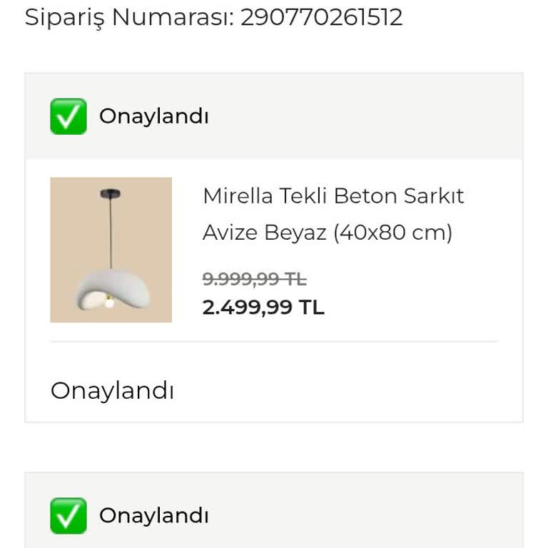 Düğün Öncesi Avize Siparişim Teslim Edilmedi, Mağdur Oldum