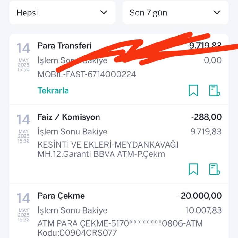 ATM'den Yüksek Komisyon Kesintisi Ve Haksız Uygulama