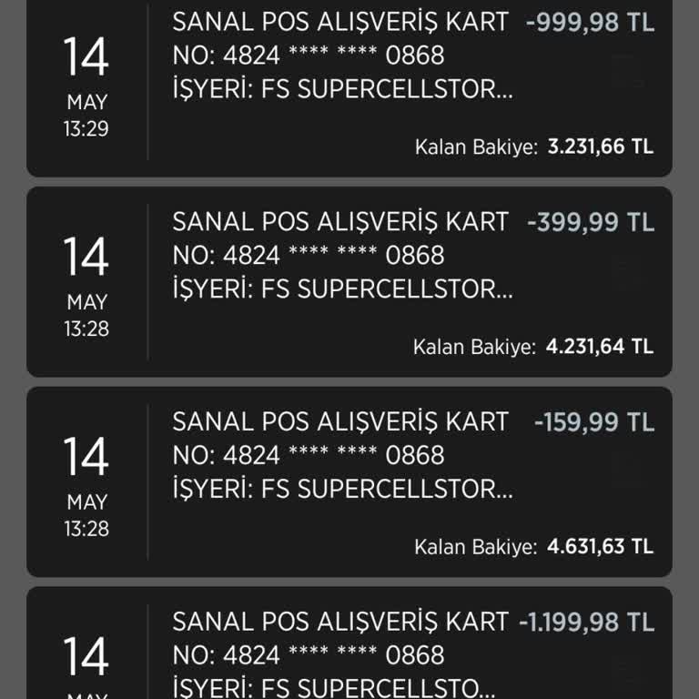 Bilgim Dışında Yapılan Yüksek Tutarli Para Çekimi