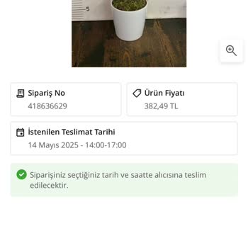 Siparişimde Görseldeki Ürün Yerine Farklı Bir Ağaç Gönderildi