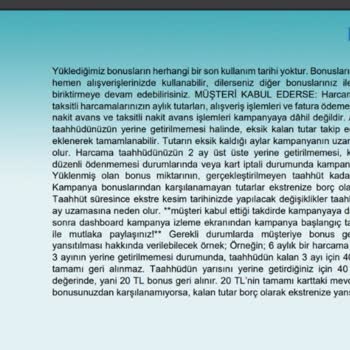 Bonus Puanların Süresinden Önce Geri Çekilmesi