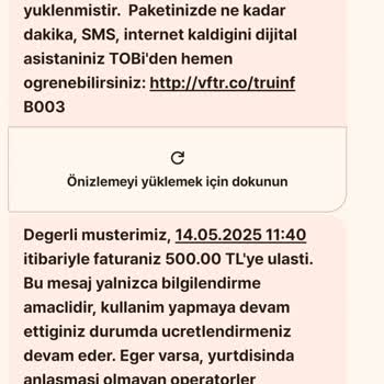 Aşım Paketi Ve Ek Paket Karmaşası Nedeniyle Fatura Mağduriyeti