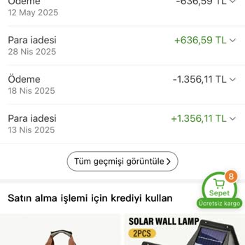 Temu İade Ücretlerim Kredi Olarak Kaldı, Geri Ödeme Yapılmadı