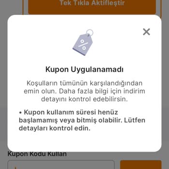 Hediye Çekimi Kullanamıyorum, Destek Yok
