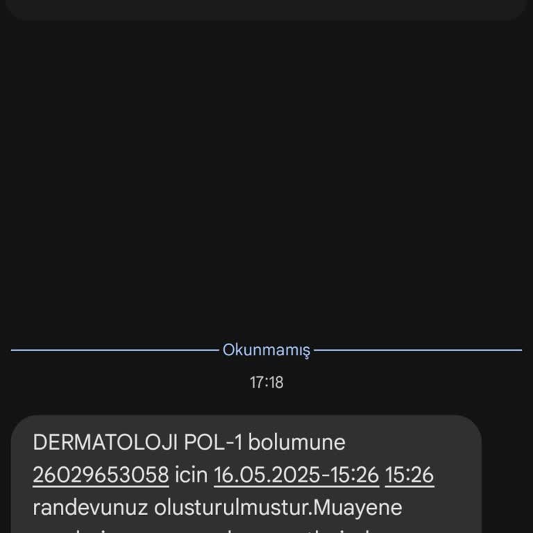 Yanlış Numaraya Randevu Bilgilendirmesi Gönderildi