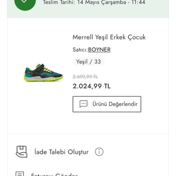 Yanlış Numara Ayakkabı Gönderimiyle Müşteri Memnuniyetsizliği Yaşadım