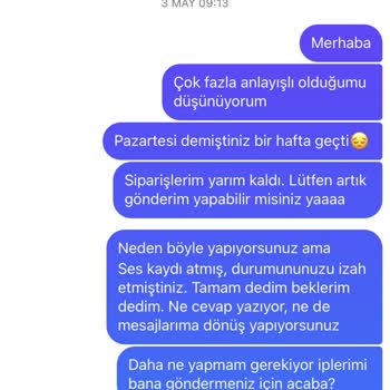 Siparişim Eksik Teslim Edildi İletişim Kurulamıyor Mağduriyet Yaşıyorum
