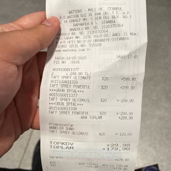 Watsons Etiket Fiyatı İle Kasadaki Fiyat Farkı Mağduriyeti