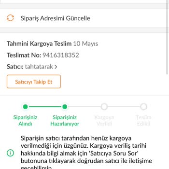 Siparişim Günlerdir Gönderilmiyor Satıcıdan Yanıt Alamıyorum