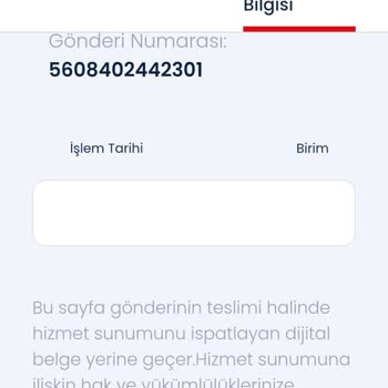 Kargomun Akıbeti Belirsiz, Güncelleme Bekliyorum