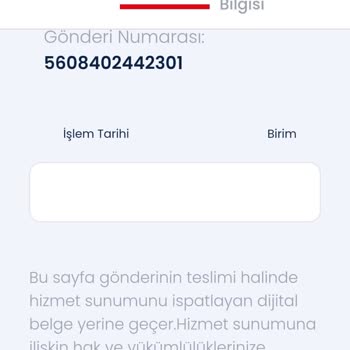 Kargomun Akıbeti Belirsiz, Güncelleme Bekliyorum