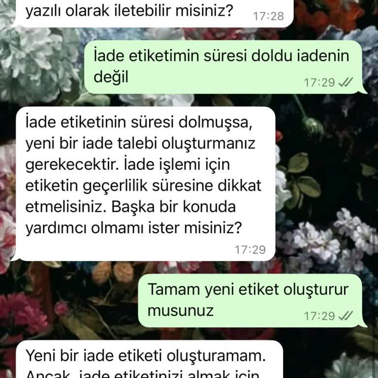 İade Kodunun Süresi Doldu, Destek Alınamıyor Ve Mağduriyet Yaşıyorum