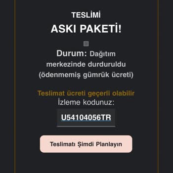 Bilgilerim İzinsiz Kullanılıyor, Gümrük Maili Almak İstemiyorum