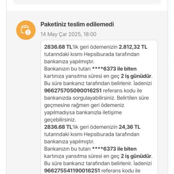 Siparişim Adres Bahanesiyle Teslim Edilmeden İade Edildi