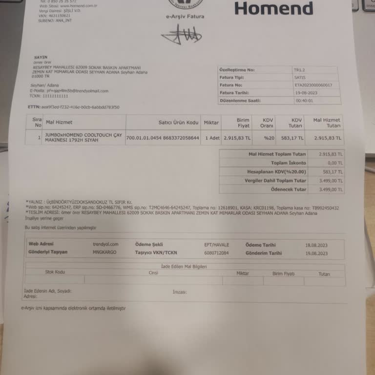 Garanti Servisine Gönderilen Çaycıdan 2 Aydır Haber Alamıyorum