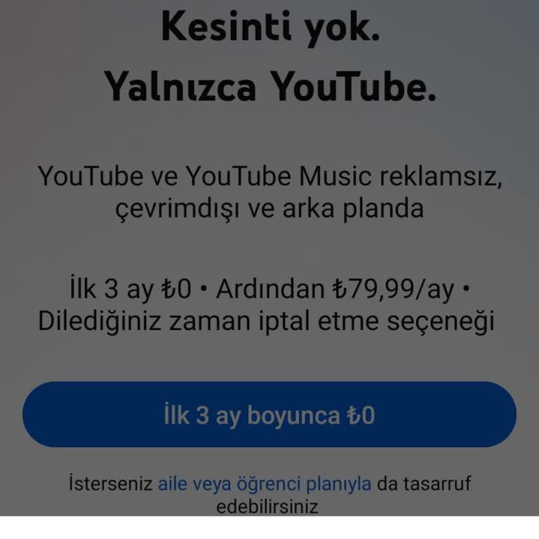 Türk Telekom Prime 25 GB Tarifesinde YouTube Premium Üyeliği Sorunu