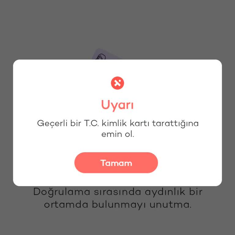 NFC Olmayan Telefonlarda Kimlik Doğrulama Engeliyle Hesaptaki Paraya Ulaşamıyorum