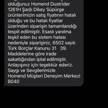 Anneler Günü Kampanyasında Siparişim İptal Edilmeye Çalışılıyor