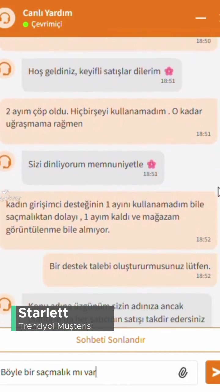 Trendyol'un Satıcıya Vermediği Destek videonun kapak resmi