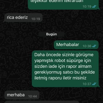 Roborock S8 Sonic Süpürge Arızası Ve İade Sorunu